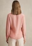Блуза Reiss Button-down blouse, Pink - фото 4