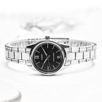 Часы CASIO Quartz Waterproof SilverBlack Analog, черный - фото 4