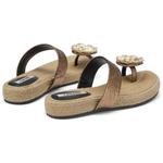 Шлепанцы женские 73Hours, цвет Bronze gold - фото 4