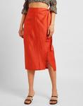 Юбка 8 By Yoox, оранжевый - фото 3