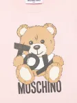 Платье с принтом Teddy Bear Moschino Kids, розовый - фото 3