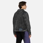 Джинсовая куртка мужская черная Evisu, черный - фото 4