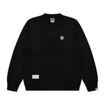 Джемпер *A Bathing APE с логотипом Moonface Aape, черный - фото