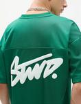 Футболка Pull&Bear Stwd сетчатая зеленого цвета - фото 3