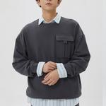 Свитшот мужской GAP, хаки - фото 12