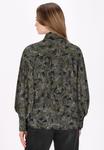 Блуза DreiMaster Button-down blouse, Black Flower/Black - фото 3