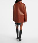 Кожаная куртка Acne Studios, Cognac Brown - фото 3
