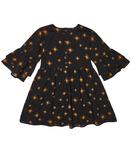 Платье со звездами Mini Rodini, черный - фото 4