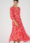 Платье Damart Maxi dress, Rouge Fleuri/Red - фото