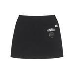 Мини-юбка с нашивкой *A Bathing APE Logo Aape, черный - фото 3