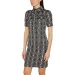 Max Mara Cesy Monogram jacquard платье MaxMara, черный - фото 11