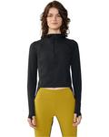 Толстовка Mountain Hardwear Crater Lake Crop Zip, черный - фото