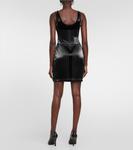 Мини-платье с тиснением Mugler, черный - фото 3