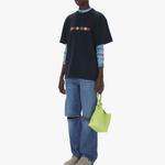 Футболка с вышитым логотипом JW Anderson, синий - фото 6