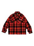 Куртка-рубашка в клетку от Human Made, красный - фото