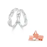 FANCI Пара простых серебряных колец S925 унисекс - фото