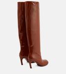 Сапоги из лакированной кожи до колена Dries Van Noten, Rust - фото 3