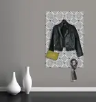 Вешалка для одежды "королева" "бриллианты" Queence 80х120х5 см, серый - фото 2