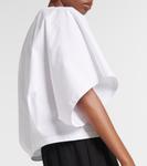 Хлопковый топ с драпировкой Tenley Fforme, белый - фото 5