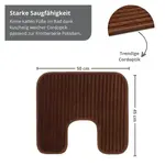 Коврик для ванной Sleepling, коричневый - фото 2