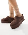 Мюли SEQWL на плоской платформе в шоколадном цвете - фото 2