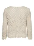 Вязаный свитер JDY "JDYNEW SUN 3/4 CORPPED PULLOVER KNT NOOS", цвет Tapioca - фото 5