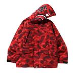 Куртка BAPE Color Camo Shark Snowboard Down Jacket, Red - фото
