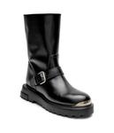 Кожаные туфли Love Moschino, черный - фото