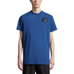 Футболка с логотипом на груди Moncler, синий - фото 2