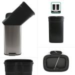 Бак с педалью Spirella, серебряный - фото 5