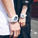 CASIO Часы Unisex Pair Table Series Black Watch, Black Dial+White Blue Watch Dial (Matching Pairs) - фото 5