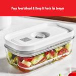 Zwilling Fresh & Save: 4 небольших стеклянных вакуумных контейнера для хранения продуктов с герметичными крышками - фото 2