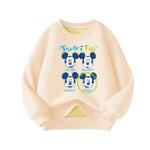 Детский свитшот Disney, Mickey Mouse-Ecru Fleece-Lined - фото