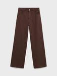 Джинсы Danila High Rise Wide Leg Mango, Brown - фото 3
