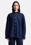 Блуза 7 for all mankind PLEATED , Dark Blue/Dark-Blue Denim - фото