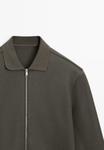 Куртка Massimo Dutti WITH COLLAR , Olive - фото 8