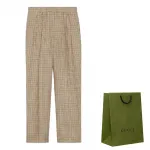 GUCCI Брюки повседневные FW23 цвета хаки - фото 7