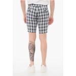 Клетчатые шорты из хлопка ID Corneliani, синий - фото 2