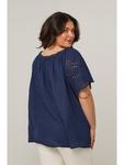 Блузка Curvy Lady, темно-синий - фото 3