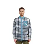 Рубашка мужская джинсовая синяя Evisu, синий - фото 4