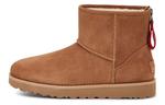 (WMNS) UGG Classic Mini Logo Zip 'Chestnut' - фото 2
