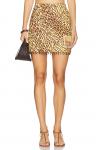 Юбка с бисерной бахромой Coco Zimmermann, leopard - фото