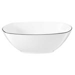 Миска Lido Black Line квадратная 24,5 см Seltmann Weiden, белый черный - фото 2