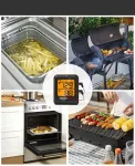 В комплекте 1 термометр для мяса и продуктов TP920W с радиусом действия 500 футов и Bluetooth Thermopro, черный - фото 3