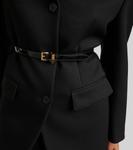 Кожаный ремень с логотипом Prada, Nero/R - фото 2