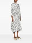 Платье миди с принтом Tory Burch, белый - фото 3