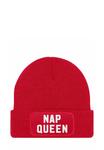 Шапка MoonWorks MIT PATCH SPRUCH NAP QUEEN STATEMENT, Rot/Red - фото 2