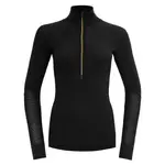 Лонгслив DEVOLD OF NORWAY Wool Mesh 190 half zip, черный - фото