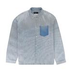 Рубашка PURPLE BRAND Long-Sleeve Snap Shirt Jacket, Indigo - фото