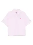 Рубашка с нашивкой-логотипом Chocoolate, розовый - фото